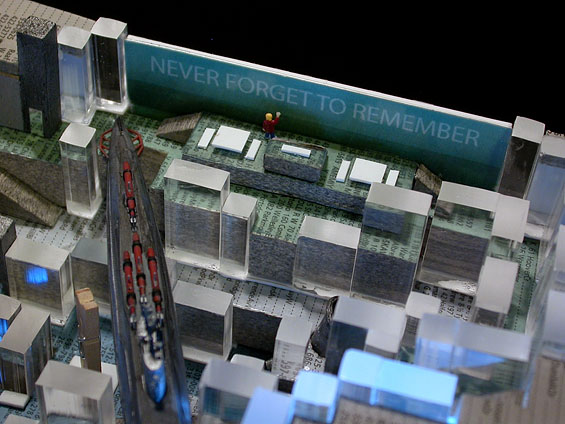 Manchester Letherium Ideas Competition, 2005, detail (scale model)