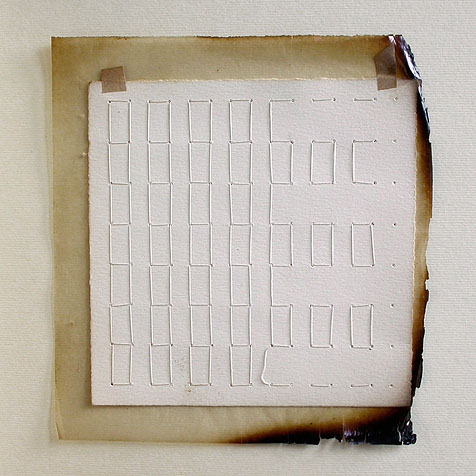 The Second Occupation, 2007, (open) paper, thread, glassine