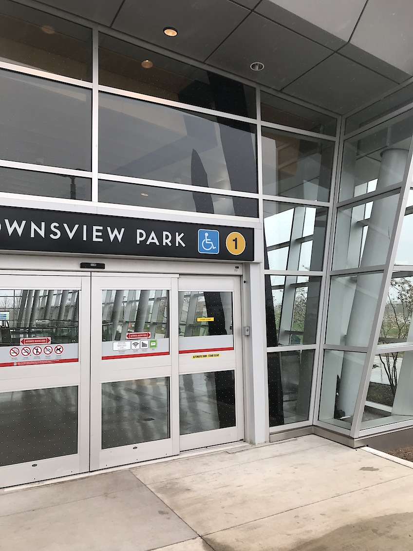 SPIN, Downsview Park Station, east entrance