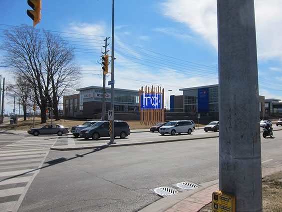 Toronto: Scene and Unseen, 2011, view to right of ‘projection’ point