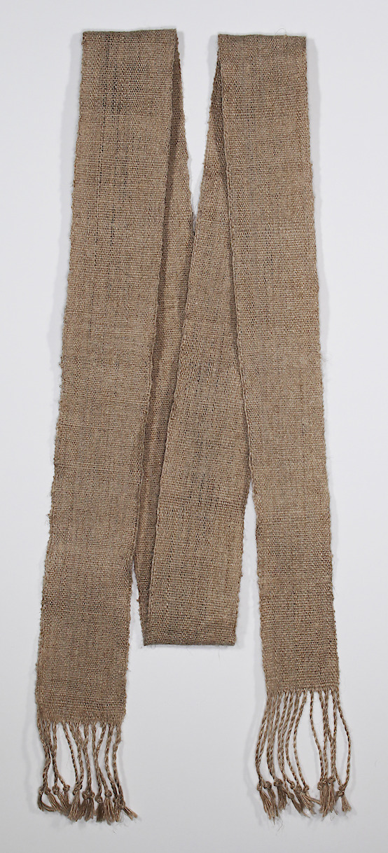 Hand-spun Linen Inkle Loom Weaving, 2020, 3 x 89 in